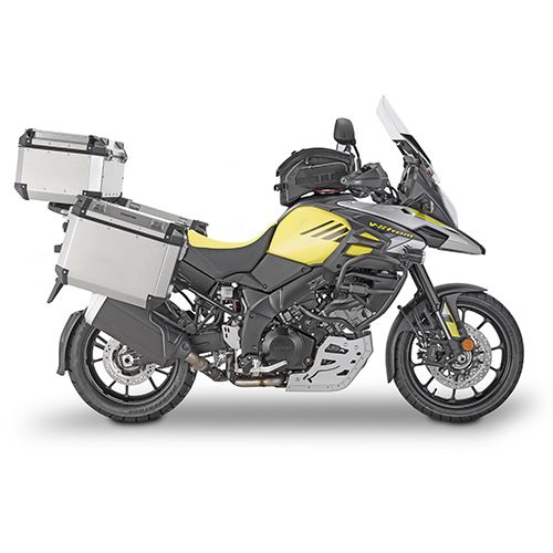 Kappa Bike Luggage K’FORCE MONOKEY Panniers Kit Silver For Suzuki DL 1000 V-Strom 2017-2019
